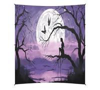 Grckit Fairy Of The Moon Tente de plage avec 4 sacs de sable, 4 poteaux de stabilité, pelles à sable - Auvent de tente pour plage, camping, pêche, pique-nique