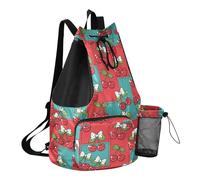 Grckit Joli sac de bain cerise avec poche humide, sac à dos léger et pliable avec cordon de serrage pour la natation, la gym, la randonnée, la pêche, les voyages pour homme et femme