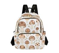 Grckit Petit sac à dos léger de 8,5 l avec poches à fermeture éclair pour femme, motif champignons de dessin animé, A810, 14L, Sac à dos daypack