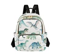 Grckit Sac à dos dinosaure coloré pour femme, petit sac à dos léger de 8,5 l avec poches à fermeture éclair pour le travail, les voyages, A582, 8.5L, Sac à dos daypack