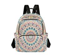 Grckit Sac à dos kaléidoscope mandala pour femme, petit sac à dos léger de 8,5 l avec poches à fermeture éclair, pour le travail, les voyages, A452, 14L, Sac à dos daypack