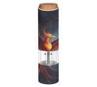 Grckit Salière et poivrière électrique à piles avec lumière LED blanche réglable Phénix feu