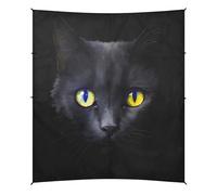 Grckit Tente de plage pour chat noir de 2,9 x 3,6 m avec 4 sacs de sable, 4 poteaux de stabilité, pelles à sable - Auvent de tente pour plage, camping, pêche, pique-nique