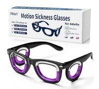 GRD9L-R Lunettes anti-étourdissement pour voyage et voiture, lunettes anti-motion sickness avec technologie physique, design ultra léger et ergonomique pour voiture, bateau, avion et jeux vidéo