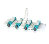 Gre 40018N - Nettoyeur de piscine, rotatif et à 8 roulettes, Blanc