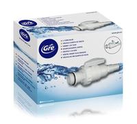 Gre Vanne 1/4 de tour 621702 pour filtres – Compatible 32–38 mm