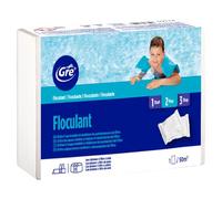 Gre Floculant en cartouches 76044 – Action clarifiante pour piscine – 1 kg (cartouches de 125 g)