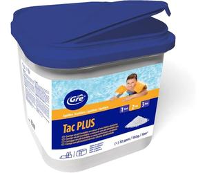 GRE 76081 - TAC plus, TAC+, Incrémentateur d’Alcalinité GRE. Équilibre l’eau et prévient la corrosion des métaux. Pour une piscine cristalline. Format granulé - 5 kg.