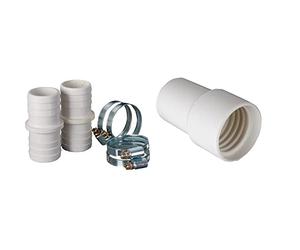 Gre AR509 - Kit de raccordement de Tuyau: 2 tuyaux et 4 Colliers de Serrage de 38 mm de diamètre & 40012 - Extremité pour Tuyau Flexible Flottant, Ø 38 mm
