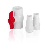 Gre Vanne quart de tour à boule pour tuyaux de piscine diamètre 38/32 mm