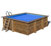 Gre Housse d'été pour piscine carrée 300 x 300 cm Bleu
