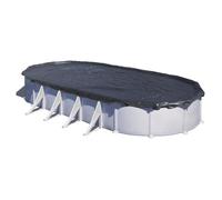 GRE - Bâche d'hivernage pour piscine tubulaire hors-sol ovale 5x3m - Polyéthylène 180g/m²