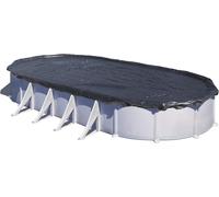 GRE CIPROV501 - Bâche d'hiver pour piscines ovales de 500x300cm, épaisseur 120 g/m². Couleur Noire