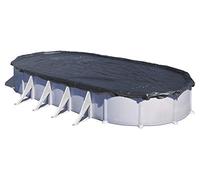 Gre – Bâche d'hivernage pour piscine acier ovale 9,30x5,60 m (pour 8,00x4,70 m ou huit 7,10x4,75 m)