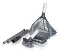 GRE - Kit de nettoyage spa - Epuisette, manche télescopique, éponge, brosse