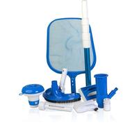 GRE - Kit nettoyage piscine 6 accessoires - Brosse, épuisette, manche, thermomètre, balai et diffuseur