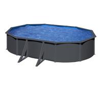 Gre Piscine acier ovale Louko 5,27 x 3,27 x H 122 cm avec filtre à sable
