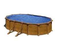 Piscine Gre acier ovale Mauritius - 634 x 399 x H 132 cm (Filtre à sable)