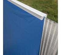 Liner piscine Gré en huit 710 x 475 x H.120 - Rail d'accroche - Bleu