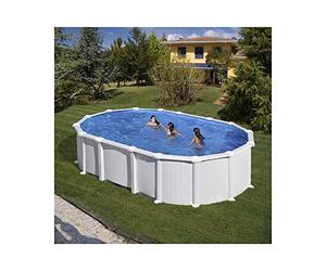 Gre m286664 - Piscine Ovale en Acier Blanc Haiti kitprov6188