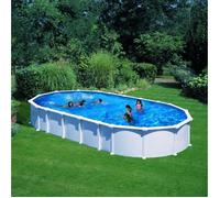GRE Piscine acier Haiti 730x375 cm h 132 cm - Blanc
