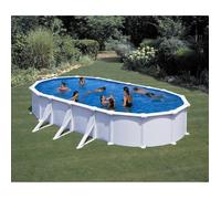 GRE Piscine ovale Fidji 730x375 cm h120 cm - Gris