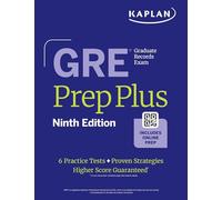 GRE Prep Plus, Ninth Edition (2026): Includes 6 Practice Tests, 1500+ Practice Questions + Online Access to a 500+ Question Bank, Video Tutorials, and Live Class Sessions
