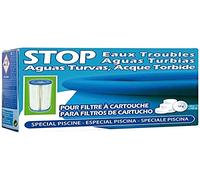 Gre SATC6 - Stop Eaux Troubles pour Piscines avec Filtre à Cartouche, Boîte de 6 Pastilles de 30 g