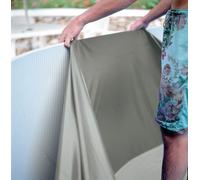 Gre SP4550 GF - Liner Uni Gris pour Piscines Ronde Hors-Sol de Dimensions 460 x 120 cm, avec Système Overlap