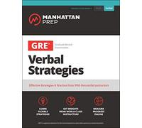 GRE Verbal Strategies: Effective Strategies & Practice from 99th Percentile Instructors