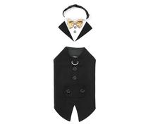 Greabuy 1 ensemble de smoking pour chien - Tenue de mariage confortable pour animal domestique - Robe d'Halloween pour mariages et fêtes - Durabilité