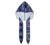 Greabuy Bandana unisexe Durag Doo pour femme et homme - Turban carré - Foulard punk, Noix de cajou bleu marine, 5560cm
