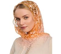 Greabuy Bandanas en dentelle à fleurs pour femmes et filles - Diverses occasions - Vacances - Foulard photo, Couleur 6, 140*45