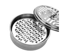 Greabuy Boîte de rangement anti-moustiques avec couvercle, support pour spirales, parfums, encens, porte-bobines, support de camping