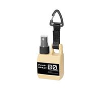 Greabuy Bouteille d'applier portable de 80 ml avec clip de suspension sécurisé, étanche, fonction aérosol pour la randonnée en plein air