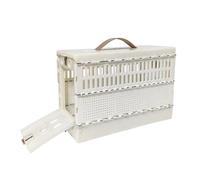 Greabuy Cage de dressage pour oiseaux de type lourd avec filet de ventilation sécurisée pour une utilisation en extérieur - Compartiments pliables et réglables - Cage à oiseaux résistante