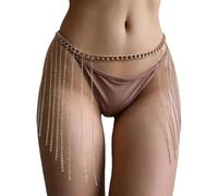 Greabuy Chaîne de taille en métal pour femme, boîte de nuit, fête, danse du ventre, décoration de taille, 70cm15cm,25cm, Chaîne de taille