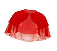 Greabuy Châle élégant pour bal des années 1920, bal de fin d'année, fête de mariage, écharpe de beauté élégante pour soirée, Rouge, 50x50