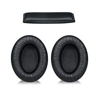 Greabuy Coussinets en cuir/tissu pour casque Sennheiser HD200 en mousse à mémoire de forme