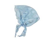 Greabuy Écharpe de plage en dentelle respirante pour femme - Légère et douce - Accessoire de cou triangulaire avec broderie complexe, bleu, 104cm60cm