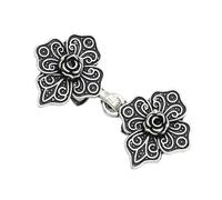 Greabuy Élégante broche de pull vintage rose/feuille pour cardigan, fermeture écharpe, chemisier, chemise, col à revers, clip de fixation pour un usage quotidien, 5.8cm2.4cm, Métal