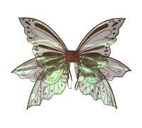 Greabuy Fairys - Accessoires de costume ailes de papillon - Guirlande florale - Baguette magique pour Halloween, cosplay, fête costumée pour filles et femmes