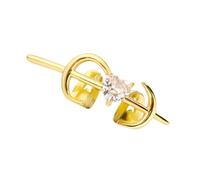 Greabuy Fang Grillz multifonctionnel unique en cuivre creux en forme de cœur Accessoire de costume adapté pour les jeux de rôle Grillz creux en oxyde de zirconium, Red, Comme décrit, Comme décrit.