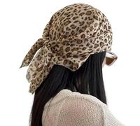 Greabuy Foulard rétro imprimé léopard tendance pour femme durable pour le quotidien, Lumière d'impression, 5865cm