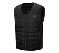 Greabuy Gilet chauffant rechargeable pour femme - Réglable - 3 couleurs changeantes - Design léger - Coupe-vent - Pour activités quotidiennes - Gilet chauffant USB pour femme