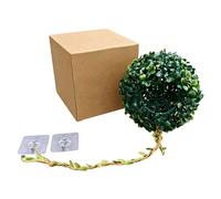Greabuy Hideaway Boule d'herbe à suspendre pour reptiles et habitats sur le thème de la jungle Aquarium Terrarium Paysage Accessoire Plante Artificielle pour Vivarium