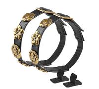 Greabuy Installation rapide du talon ceintures de verrouillage en alliage renforcé Plan ventilé pour une longue tenue contre les ceintures de chaussures antidérapantes pour talons hauts, doré, Taille