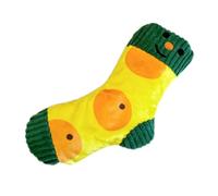Greabuy Jouet interactif couineur en forme de chaussette en peluche pour chien, dentition sûre, lavable pour petites races, activités d'intérieur pour chien pour la dentition