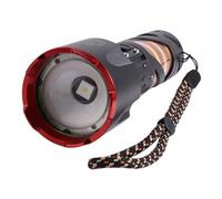Greabuy Lampe de poche à écran LCD avancé avec modes réglables - Corps en alliage d'aluminium résistant aux chocs - Pour randonnée, spéléologie, randonnée