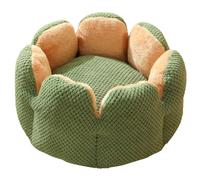 Greabuy Lit chaud en forme de fleur de cactus pour chien ou chat - Coussin pour chat - Très doux - Lavable